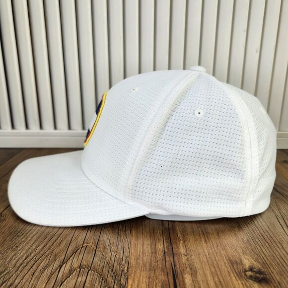 Travis Mathew Colorado Flag Patch FlexFit Sz L/XL Hat Cap White Golf Performance - Picture 6 of 11